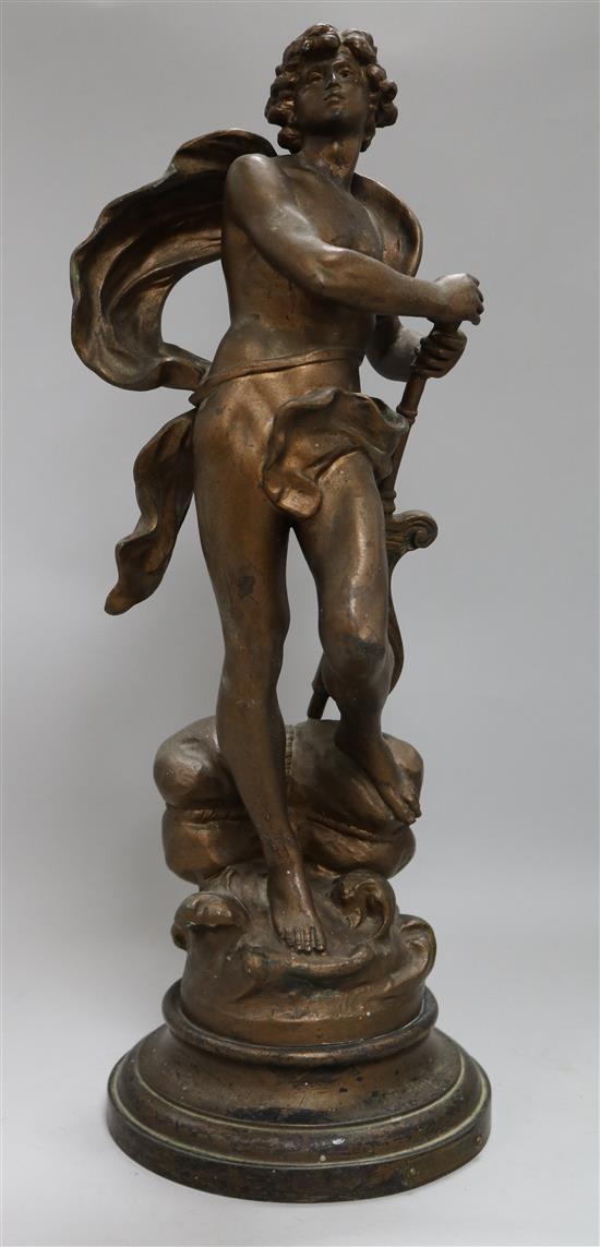 A spelter figure